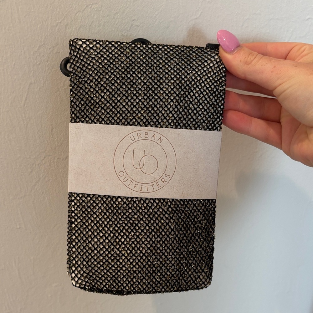 Urban Outfitters Black Textured Pouch